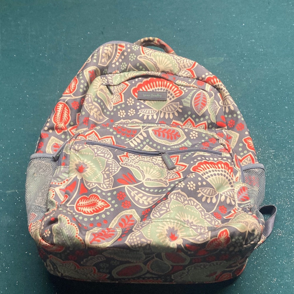 Vera Bradley Paisley Backpack - Red and Green Accents